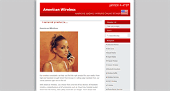 Desktop Screenshot of americanwirelessonline.com